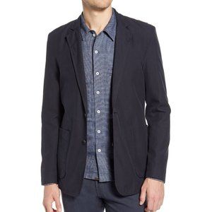 Billy Reid Men's Long Sleeve Notch Lapel Bellow Pocket Blazer Jacket Italy Black